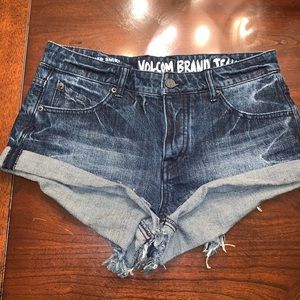 Volcom Stoned Rolled Shorts Dark Size 25